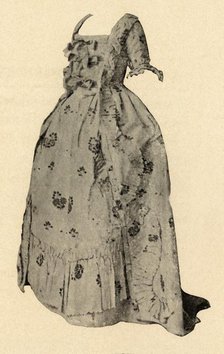 'A Watteau sacque, wedding outfit of Mrs. William West', 1752, (1937) Creator: Unknown.