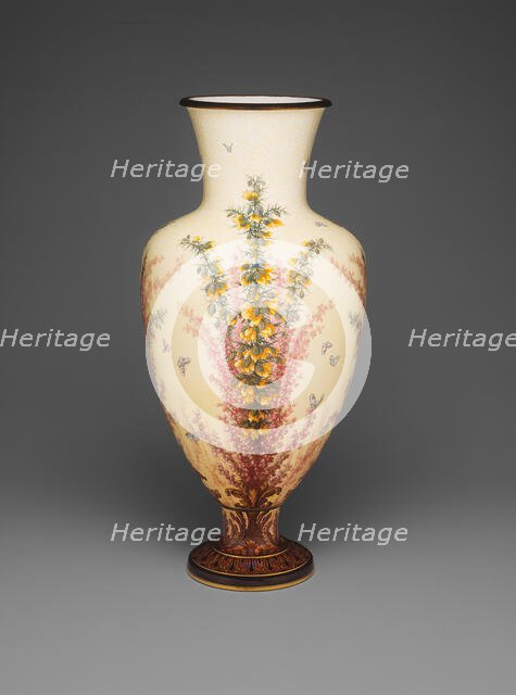 Vase d'Arezzo, Sèvres, 1884/85. Creators: Sèvres Porcelain Manufactory, Albert Ernest Carrier de Belleuse.
