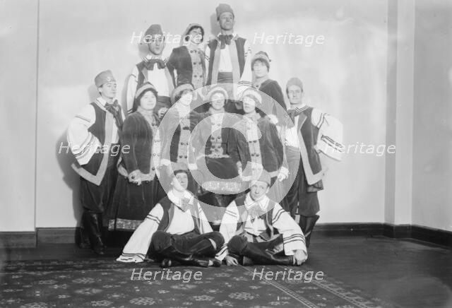 Suffrage dancers - Russian group, between c1910 and c1915. Creator: Bain News Service.