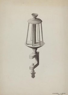 Wooden Silk Winder, c. 1936. Creator: Edward L Loper.