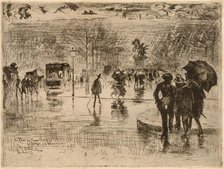 Le Retour des Artistes, 1877. Creator: Felix Hilaire Buhot.