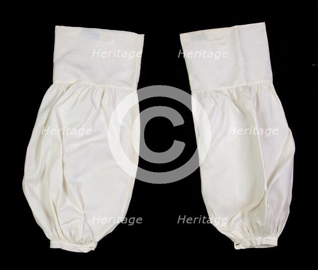 Undersleeves, American, ca. 1850. Creator: Unknown.