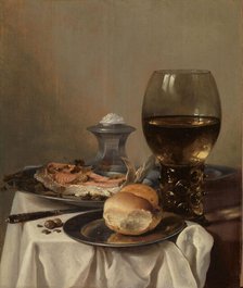 Still Life with a Salt, c.1640-c.1645. Creator: Pieter Claesz.