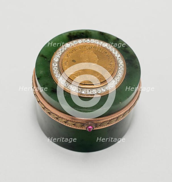 Pillbox, Saint Petersburg, 1850/1900. Creator: Fabergé Workshop.