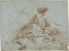 Study for Detail: The Goddess Diana, 1750-59. Creator: Giovanni Battista Tiepolo.