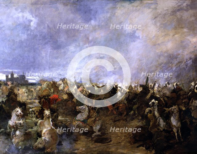 Battle of Guadalete (711), represents the development of the battle with the flight of the Goths …