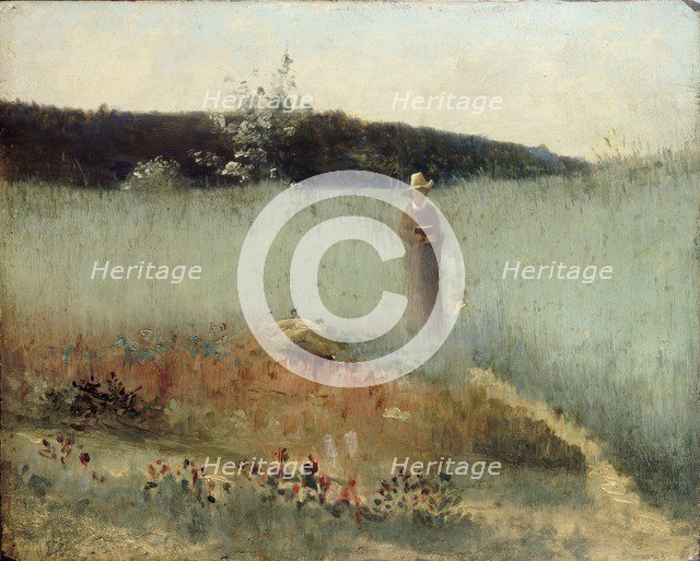 Field of Rye, Barbizon, c1884. Artist: Egerton Bush Coghill.