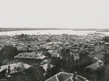 Panoramic view from the hills, Auckland, New Zealand, 1895.  Creator: Unknown.