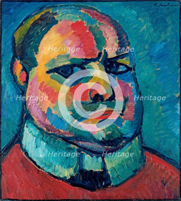 Self-portrait, 1912. Creator: Javlensky, Alexei, von (1864-1941).