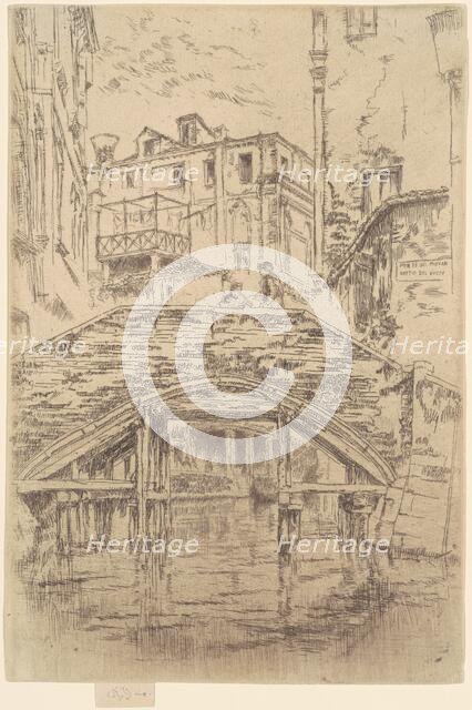 Ponte del Piovan, 1879-1880. Creator: James Abbott McNeill Whistler.