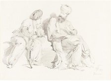Two Men in Oriental Dress, 1827. Creator: George Hayter.