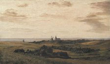 A View towards Assens in Funen. In the Distance the Coast of Schleswig, 1835-1836. Creator: Dankvart Dreyer.