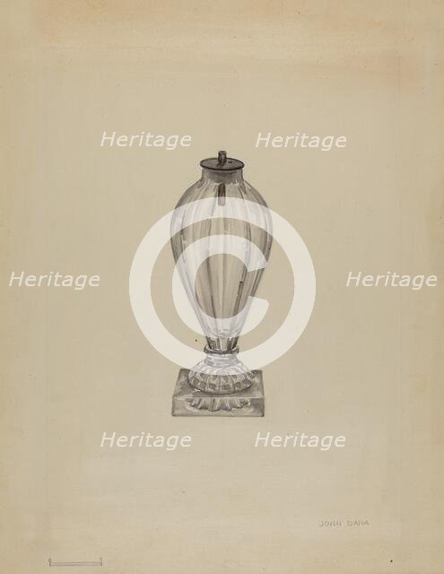 Spark Lamp, c. 1936. Creator: John Dana.