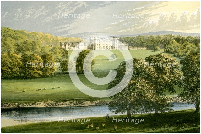 Floors Castle, Roxburghshire, Scotland, Duke of Roxburghe, c1880. Artist: Unknown