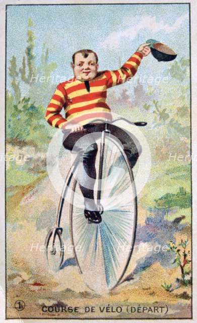 Bicycle race, c1900. Artist: Unknown