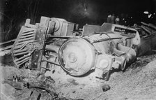 Wreck of teachers train, 1911. Creator: Bain News Service.