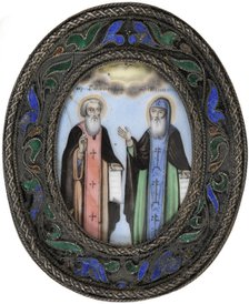 Saints Dimitry of Rostov and Ignatius Brianchaninov. Artist: Russian icon  