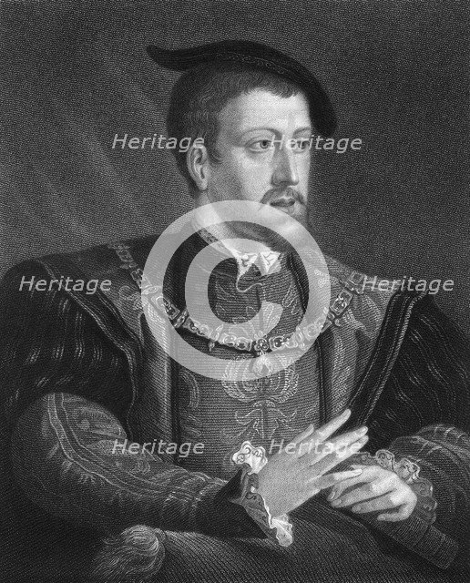 Charles V, King of Spain and Holy Roman Emperor, (1836).Artist: W Holl