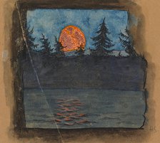 The Moon is Rising, c1900. Creator: Hugo Simberg.