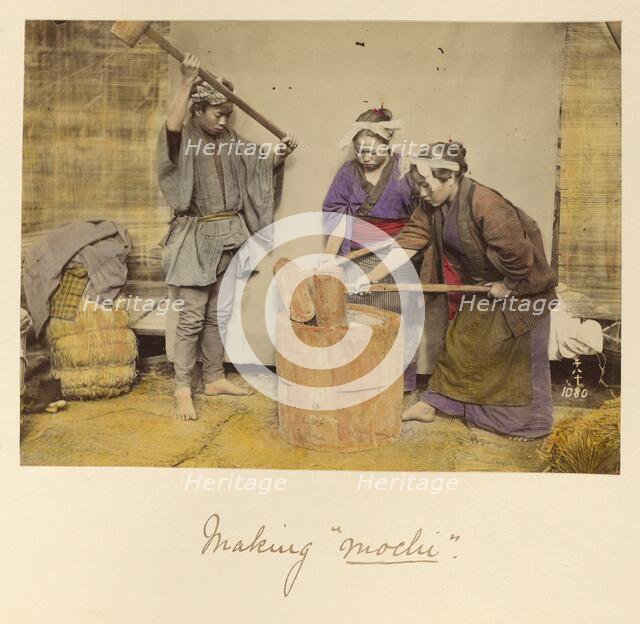 Making mochi, about 1873-1883. Creator: Shinichi Suzuki I.