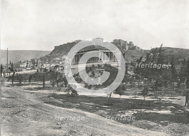 The Agora and Acropolis, Athens, Greece, 1895.  Creator: Unknown.