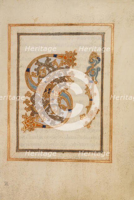 Inhabited Letters SI; Gospel Lectionary, late 10th century. Creator: Unknown.