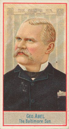 George Abel, The Baltimore Sun, from the American Editors series (N1) for Allen & Ginter C..., 1887. Creator: Allen & Ginter.
