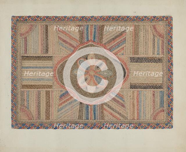 Shirred Rug, c. 1936. Creator: Elbert S. Mowery.