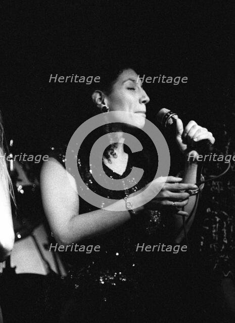 Sara Kreiger, New York Voices, Ronnie Scott’s Jazz Club, Soho, London, 9.89. Creator: Brian O'Connor.