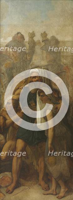 Egyptian Family (Sketch for "The Battle of the Pyramids"), c. 1835. Creator: Antoine-Jean Gros (French, 1771-1835).