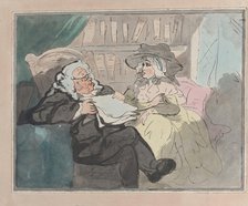 A Counselor's Opinion After He Had Retired From Practice - The Legal Consultation, ca. 1780-94. Creator: Thomas Rowlandson.