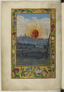 The Sun with a human face, 1582.  Creator: Unknown.