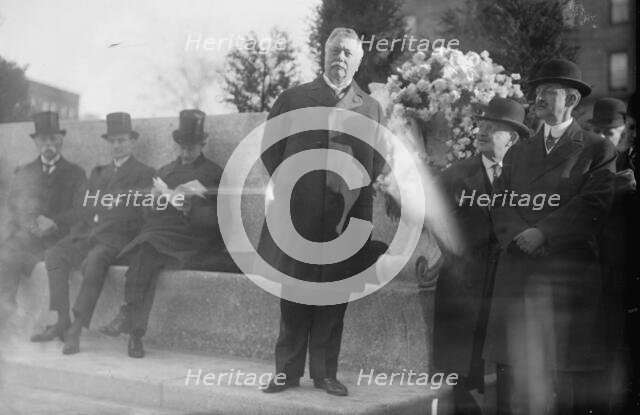 Seth Low at Straus Memorial, 1915. Creator: Bain News Service.