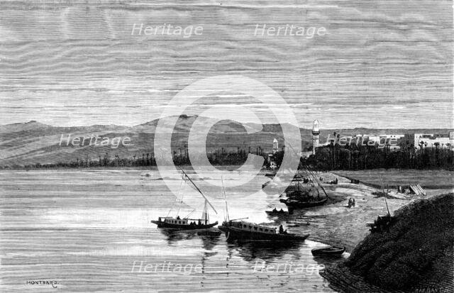 Sketches of Upper Egypt: Assouan, from the south, 1883. Creator: Charles Barbant.