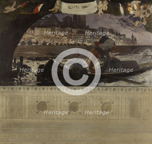 Esquisse pour la mairie du 4ème : le 14 juillet 1880, 1884. Creator: Paul Albert Besnard.