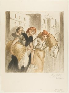 The Return from the Laundry, 4415. Creator: Theophile Alexandre Steinlen.