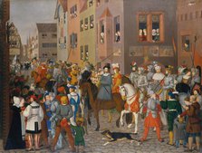 The Entry of King Rudolf of Habsburg into Basel in 1273, 1808-1810. Creator: Franz Pforr.