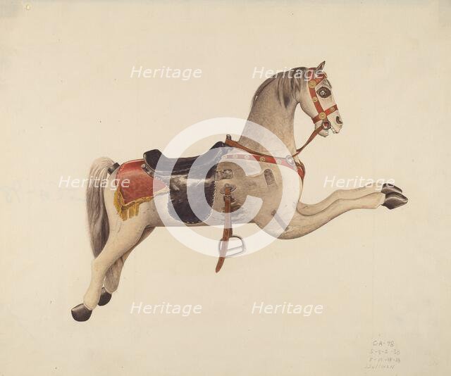 Carousel Horse, c. 1938. Creator: John Sullivan.