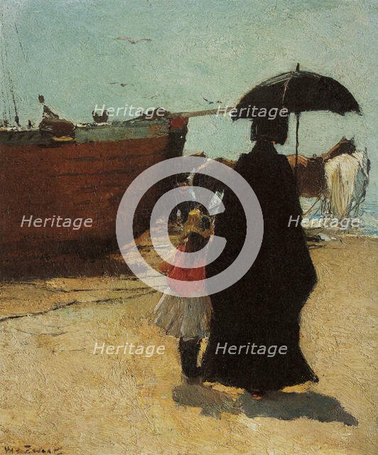 At the beach, 1886. Creator: Zwart, Willem de (862-1931).