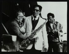 George Duvivier, Illinois Jacquet and Clark Terry at the Newport Jazz Festival, Middlesbrough, 1978. Artist: Denis Williams