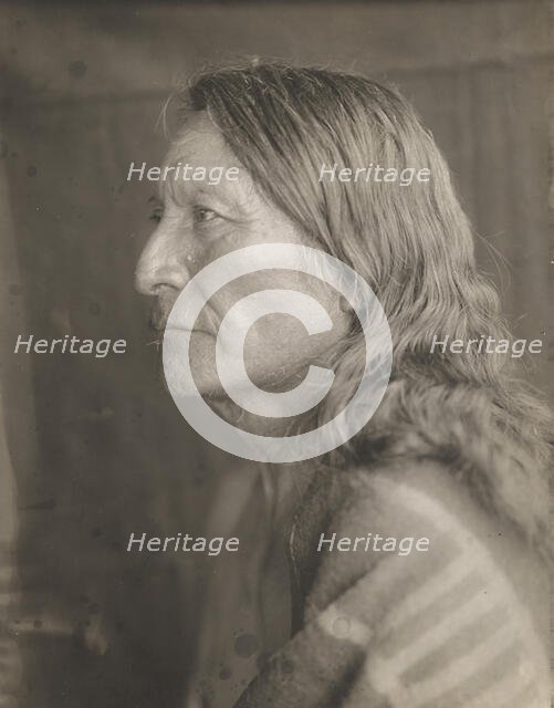 The Crow Likes Water, 1905. Creator: Edward Sheriff Curtis.