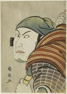 The actor Kataoka Nizaemon Vll as Iyo no Taro in the play "Seiwa Nidai Oyose Genji," perfo..., 1796. Creator: Utagawa Kunimasa.