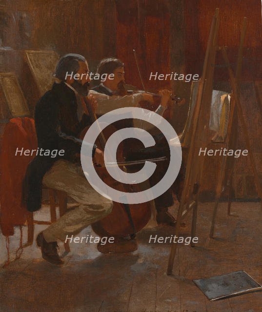 The Studio, 1867. Creator: Winslow Homer.