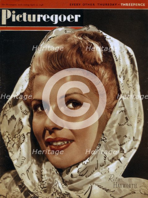 Rita Hayworth (1918-1987), American actress, 1948. Artist: Unknown