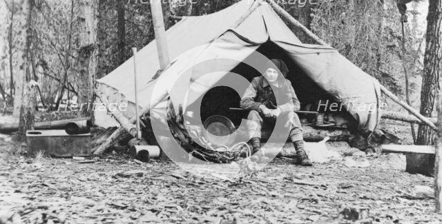 Gov. George Parks in camp, 1915. Creator: Unknown.