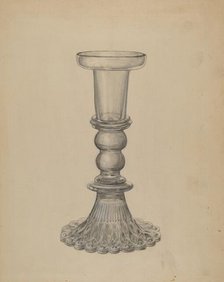 Candlestick, c. 1936. Creator: John Dana.