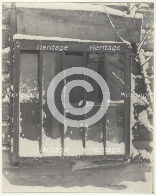 Window: Wood, Glass, Snow, 1923. Creator: Alfred Stieglitz.