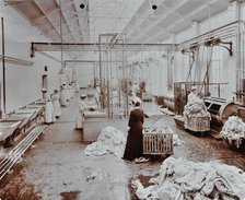 The laundry room, Long Grove Hospital, Surrey, 1910. Artist: Unknown.