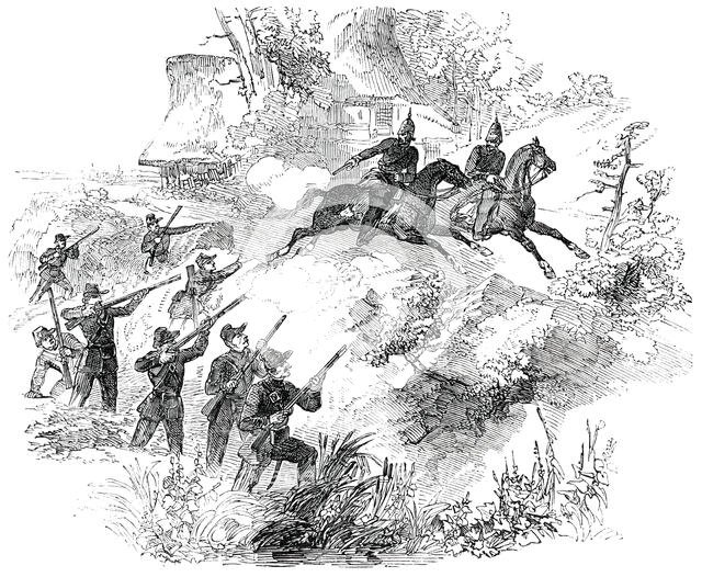 Surprise of Holstein Patrol, 1850. Creator: Unknown.