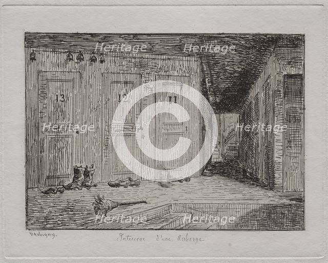 Interior of an Inn, 1861. Creator: Charles François Daubigny (French, 1817-1878); Auguste Delâtre.